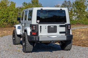Jeep Wrangler Unlimited Tailgate Protector - Rear - Rough Country - Trail Cladding - '07-'18 Jeep Wrangler Unlimited Tailgate Protector - Rear - Rough Country - Trail Cladding - '07-'18